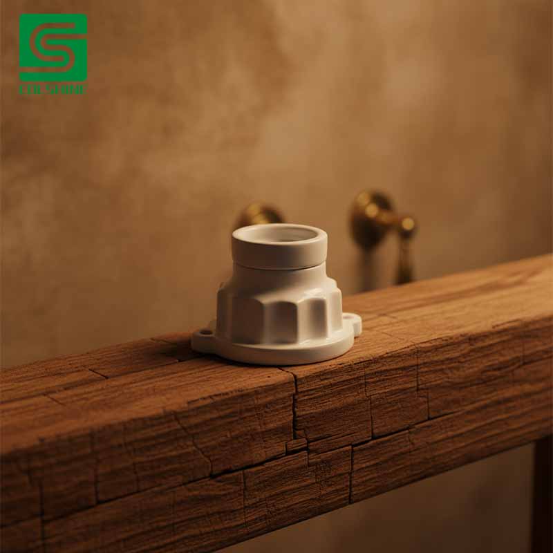 White Lamp Holder
