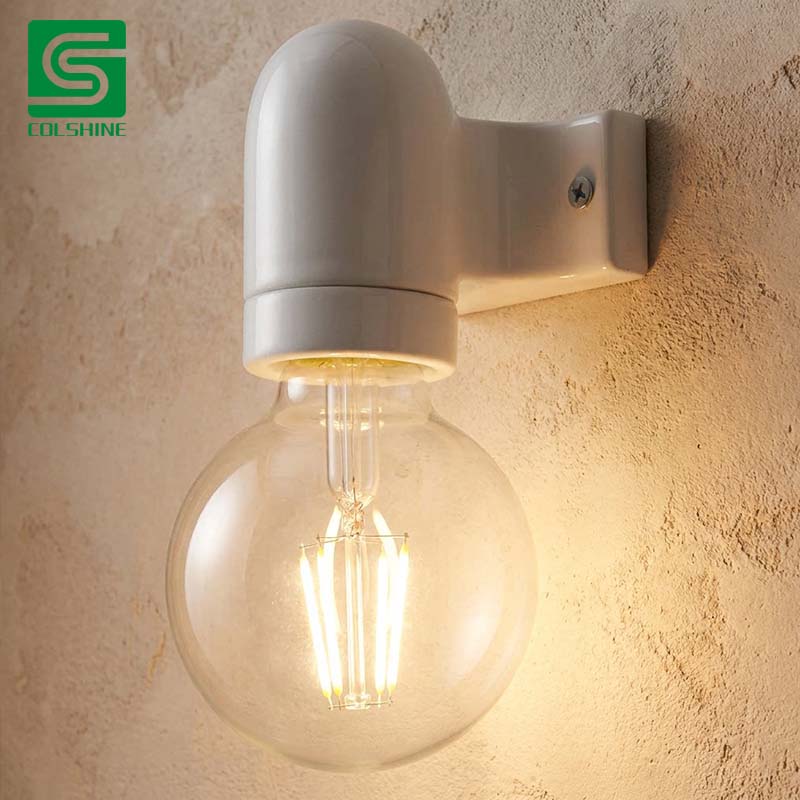White Lamp Holder