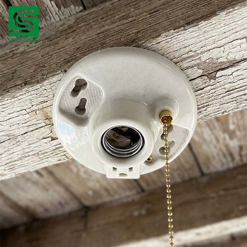 White Lamp Holder