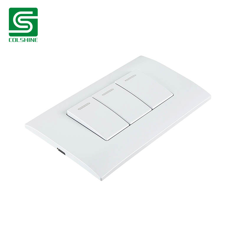 White Plastic Wall Switch