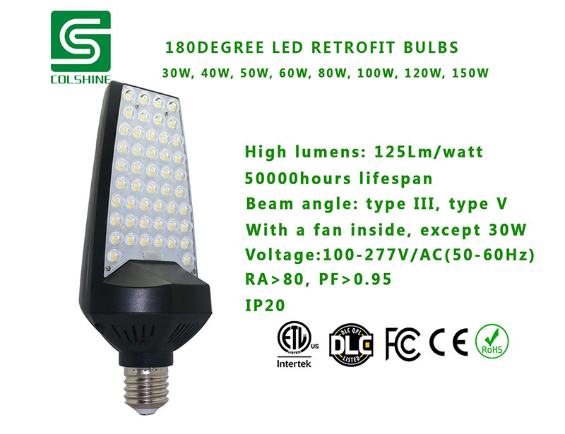 specification of led retrofit bulb