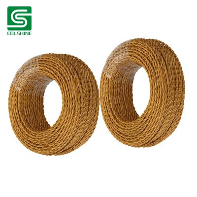 Braided fabric electrical wire