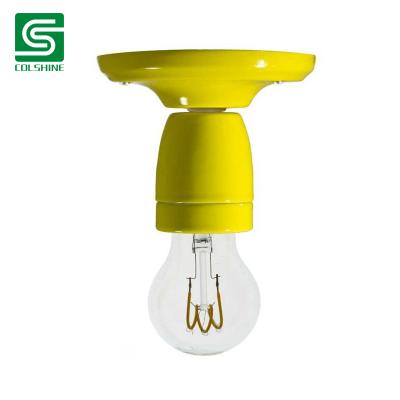 yellow lamp holder