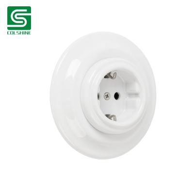 recessed wall socket